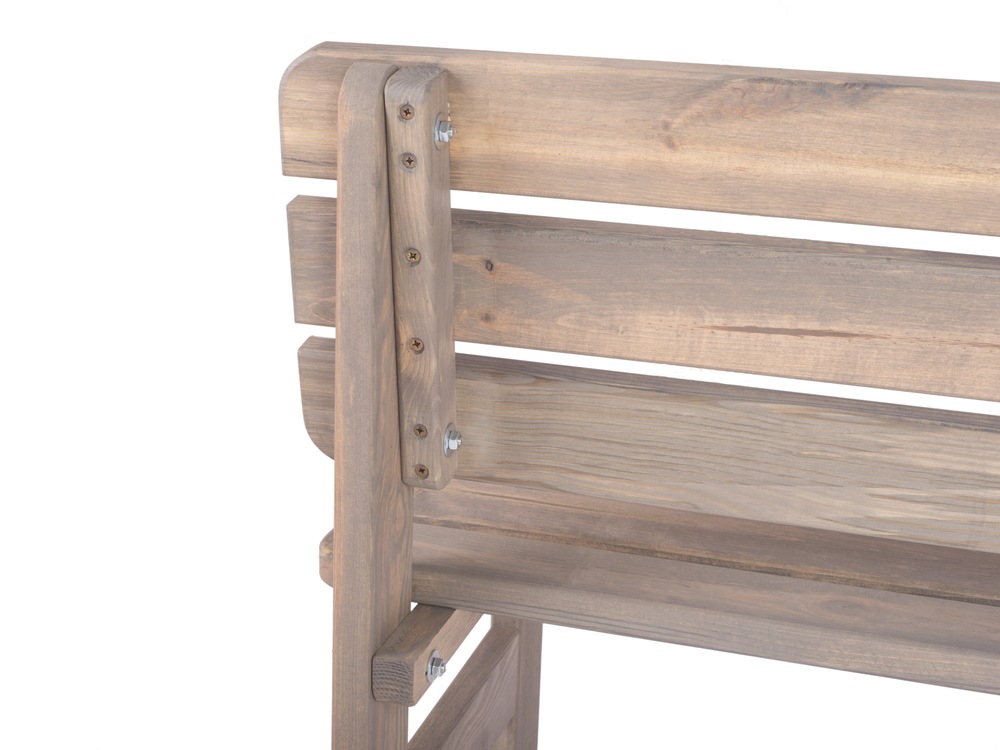 Zahradní lavice VIKING 150cm dřevěná šedá Rojaplast