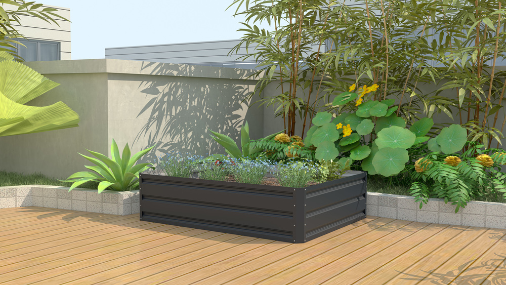 Vyvýšený záhon plechový 120x90cm Rojaplast