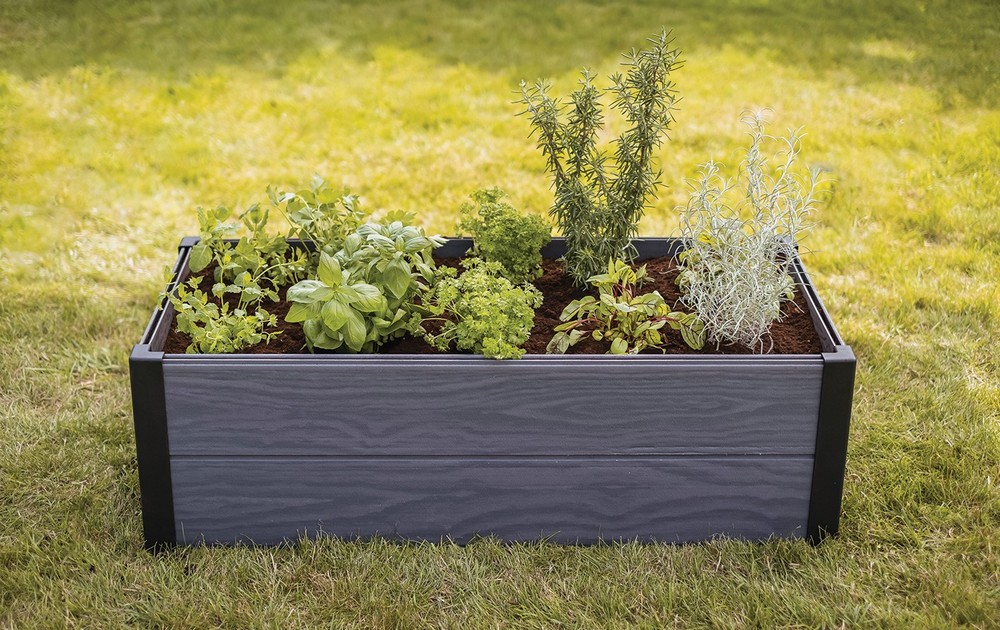 Vyvýšený záhon Maple trough šedý Keter