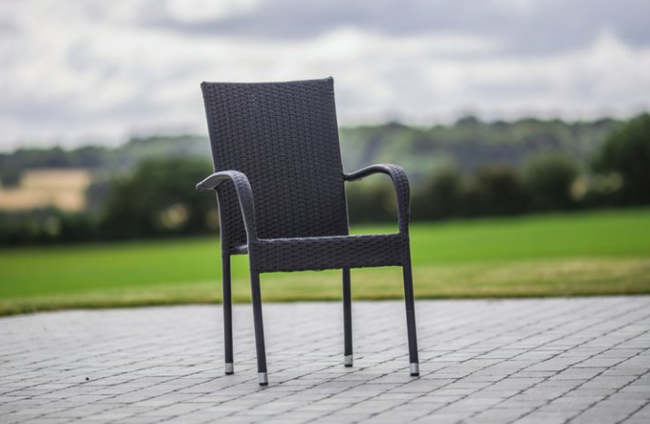 Set VIKING XL + 6x černé křeslo PARIS TEXIM