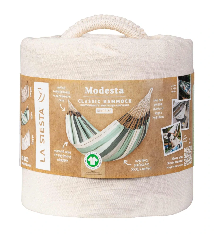 Houpací síť - La Siesta Modesta Kingsize Mono Latte