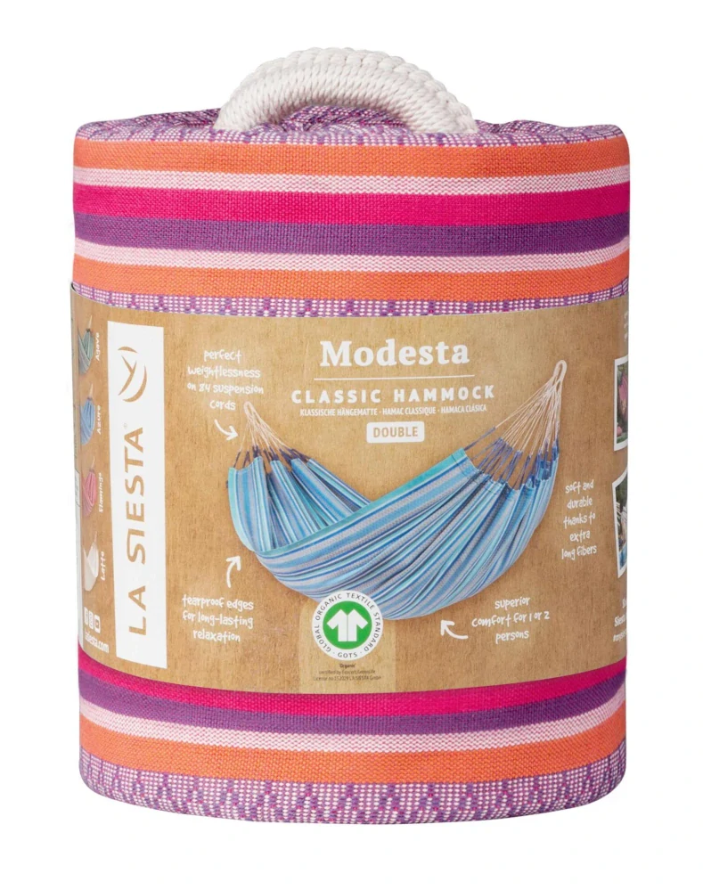 Houpací síť - La Siesta Modesta Double Pattern Flamingo