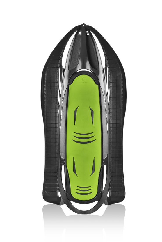 Sáně NEON GRIP antracit-zelené