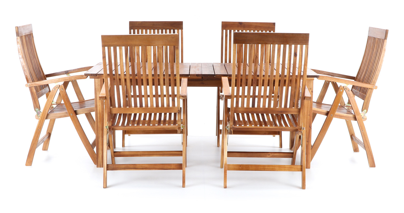 Stolová sestava Torino VeGA set 6 V-garden