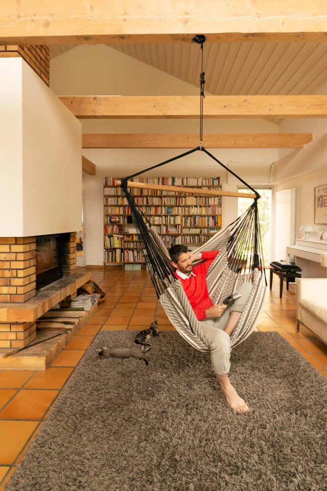Uchycení houpací sedačky nebo vaku - La Siesta CasaMount Černá