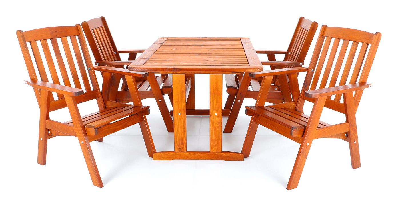 Stolová sestava VeGA OSCAR SET 4 V-garden