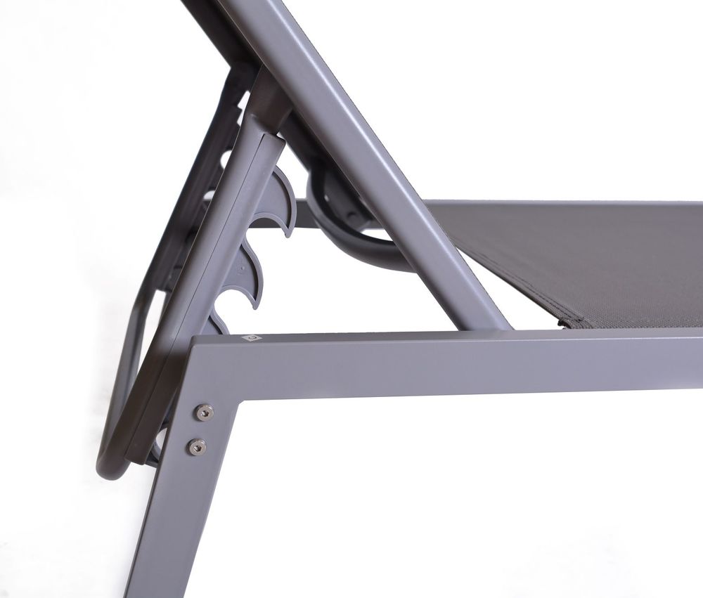 Lehátko bari kovové šedé 2ks Rojaplast