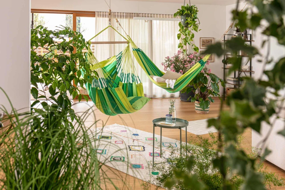 Houpací síť - La Siesta Modesta Double Stripes Jungle