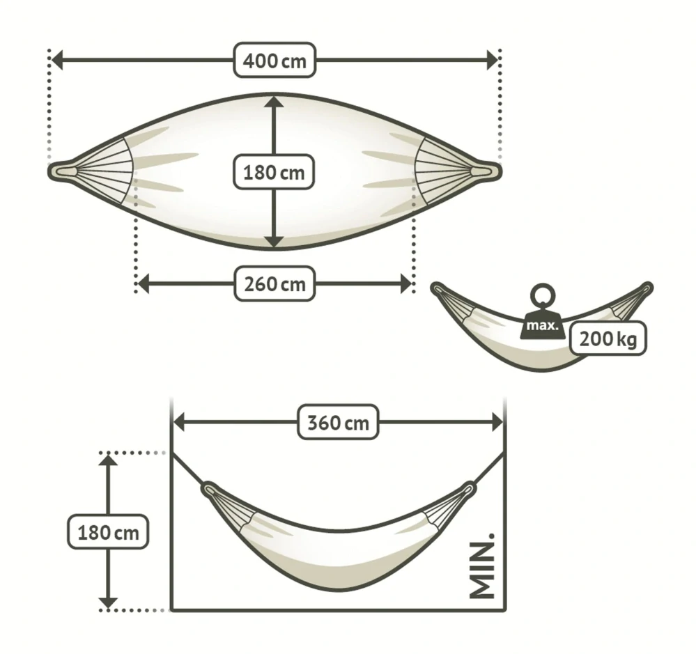 Houpací síť - La Siesta Modesta Kingsize Pattern Flamingo