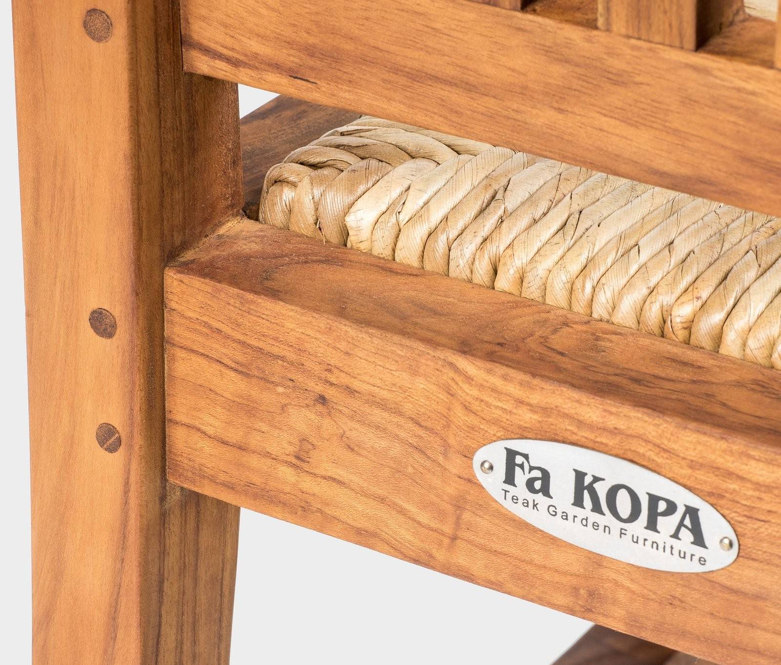 NANDA MINI- teaková židle s výpletem Fakopa