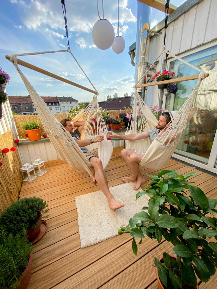 Houpací sedačka - La Siesta Habana Kingsize Mono latte