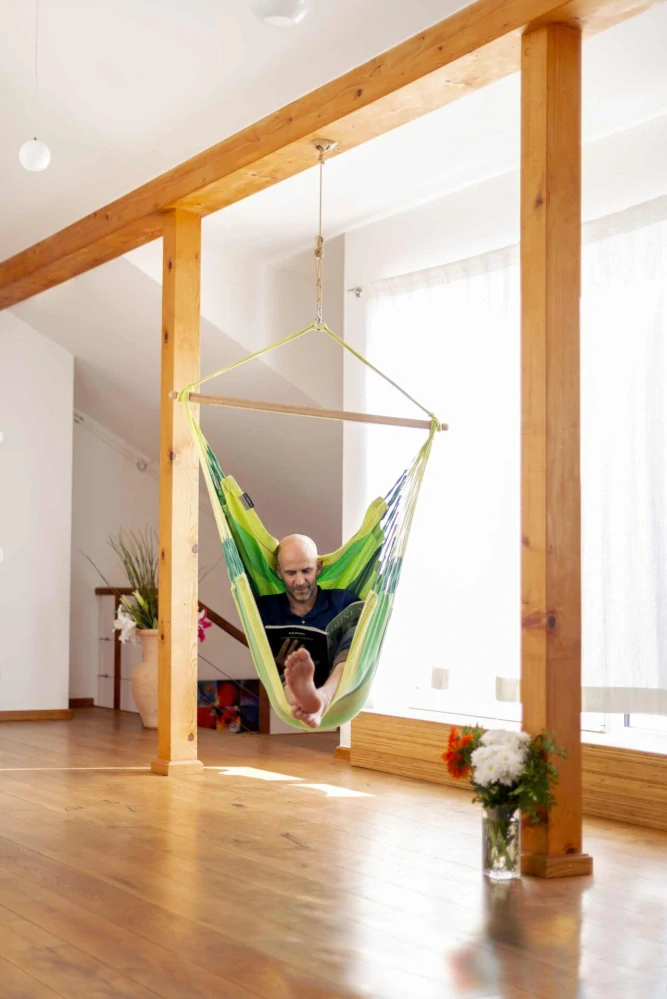 Houpací sedačka - La Siesta Habana Comfort Stripes jungle