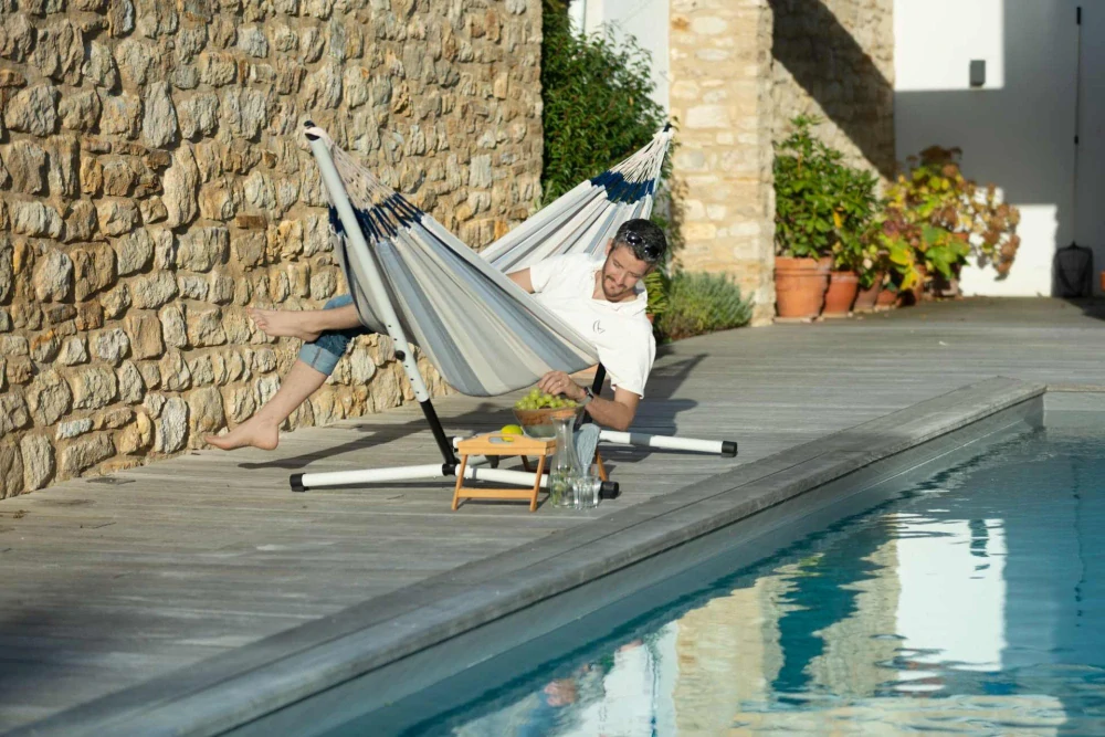 Stojan na houpací síť - La Siesta Nautico do 120kg Coolgrey