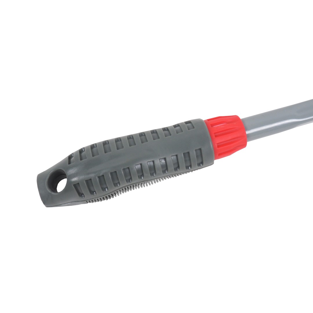 TOPTRADE hrábě kovové, 5 zubů, PP rukojeť, délka 28 cm