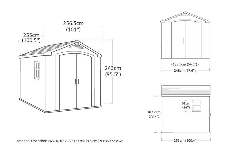 Factor domek 8x8 Keter