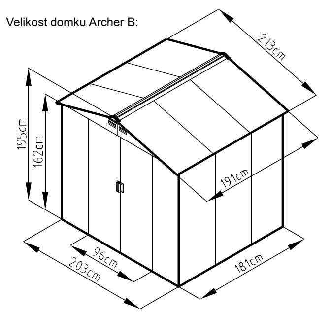 Archer B domek šedý Rojaplast