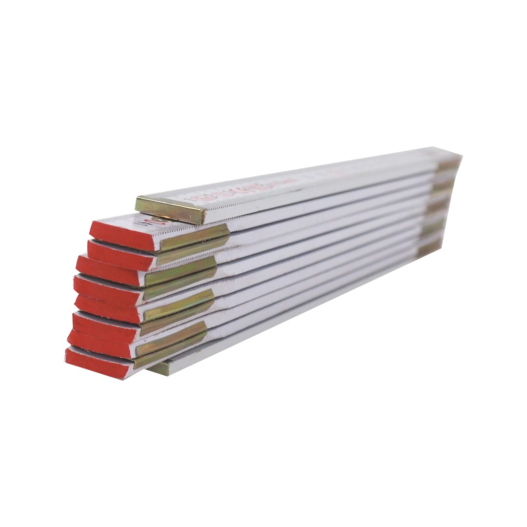 Metr skládací dřevěný bílý 2 m, certifikovaný TopTrade