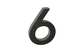 Richter domovní číslo 3D - Černá 6