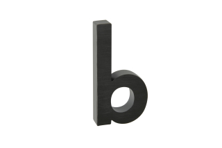 Richter domovní číslo 3D - Černé písmeno b