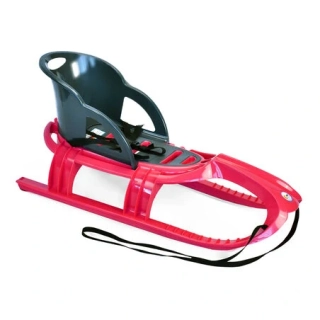 KHW Snow Tiger comfort sáňky s ohrádkou - růžové