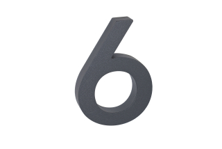 Richter domovní číslo 3D - Antracit matná 6