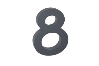 Richter domovní číslo 3D - Antracit matná 8