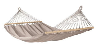 Houpací síť s tyčemi - La Siesta Alisio Double almond