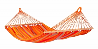 Houpací síť s tyčemi - La Siesta Alisio Double toucan