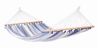 Houpací síť s tyčemi - La Siesta Alisio Double seasalt