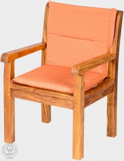 Polstr KARLAS Pietro - křeslo cihlová Fakopa