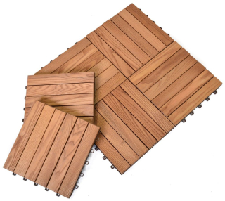 Podlahové dlaždice Thermowood 6 ks Rojaplast