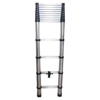TOPTRADE žebřík teleskopický, výsuvný 3,8 m, složený 930 x 480 mm