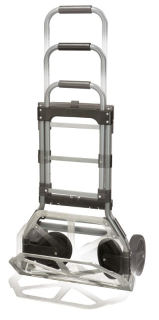 TOPTRADE- rudl skládací, vozík, nosnost 150 kg, teleskopická rukojeť