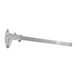 TOPTRADE měřidlo posuvné, kovové, s aretací, s přesností 0,02 mm, stupnice nonius, 150 mm
