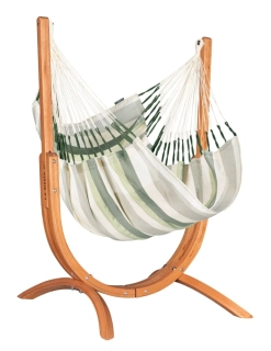 Houpací sedačka se stojanem - La Siesta Udine Outdoor Cedar