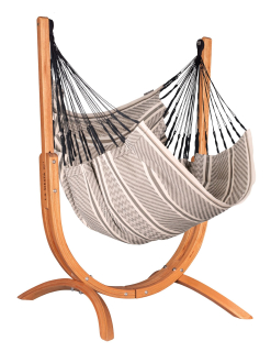Houpací sedačka se stojanem - La Siesta Udine Organic Zebra